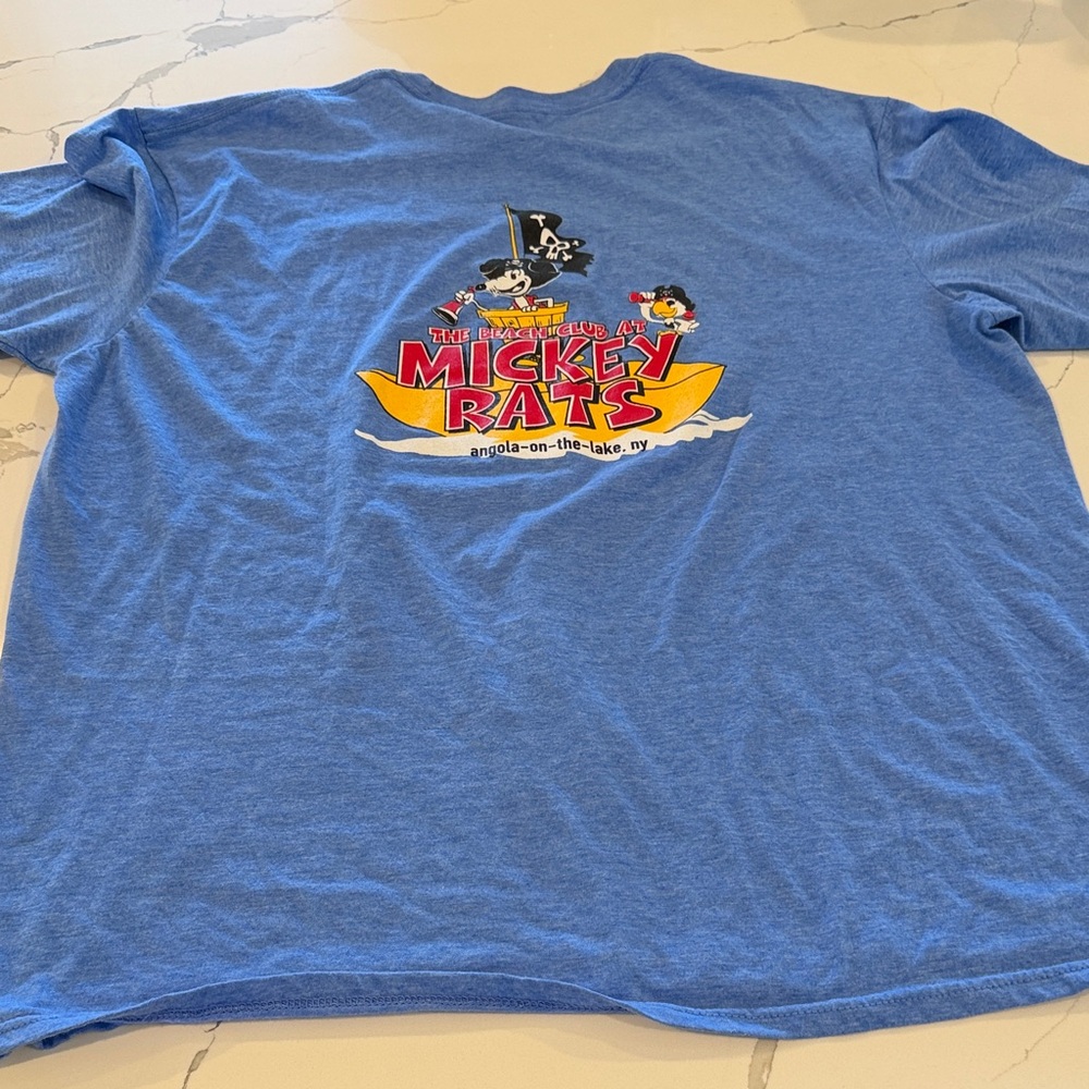 Vintage Blue Short Sleeve Tee - The Beach Club at Mickey Rats NY - Picture 9 of 10